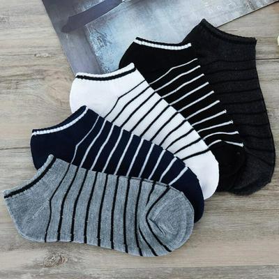 Unisex Comfortable Stripe Cotton Sock Slippers Ankle Socks Breathable Soxs