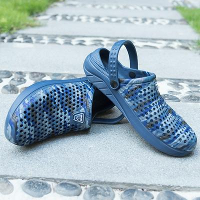 Men's Stylish Garden Sandals Wear Resistant Breathable Beach Slippers - Black, Dark Grey