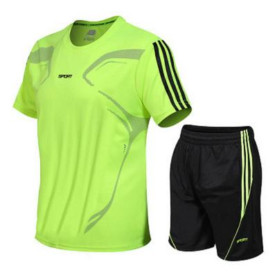 Summer Men's Sports Fitness Short-sleeved T-shirt Shorts Suit Loose Casual Quick-drying Sportswear