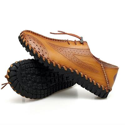 Men's Modern Casual Leather Shoes All-match Lace up Oxfords