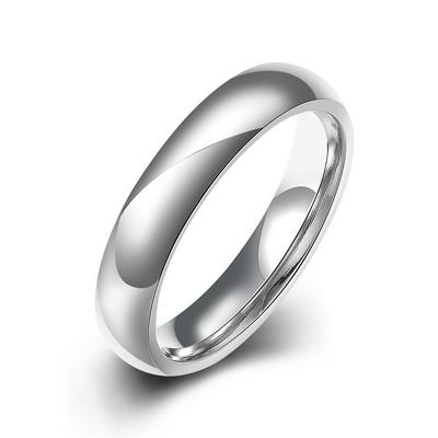TGR002-A-8 Titanium Steel Series Sleek Minimalist Smooth Titanium Steel Ring for Men or Women