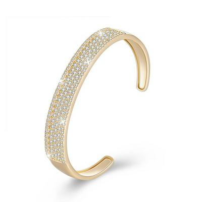 KZCZ073 Stainless Steel Crystal bangle bracelet For Women Paved with Crystal from Swarovski Elements