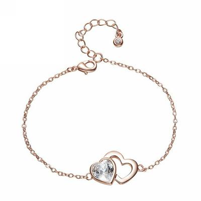 B0108C Love Actually" Dangle Heart Earrings Made with Swarovski Crystals Wedding Jewelry