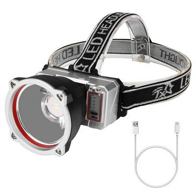 WY8508 3 Lighting Mode Long Battery Life USB Rechargeable Long-Range Glare Hunting Mine Search LED Headlight 