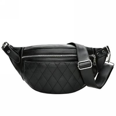 Men Waist Bags PU Leather Women Solid Color Zipper Fanny Pack Bum Belt Chest Bag Masculina Bolsos Mujer