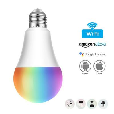 WiFi Smart Light E27 RGB LED Light Multi-Color Dimmable Light Remote Control Compatible with Alexa and Google Assistant for Home Lantern