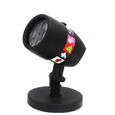 USB Film Insert Card Lamp LED Halloween Decor Lighting 12 Pattern Slides Christmas Projection Snowflake Light