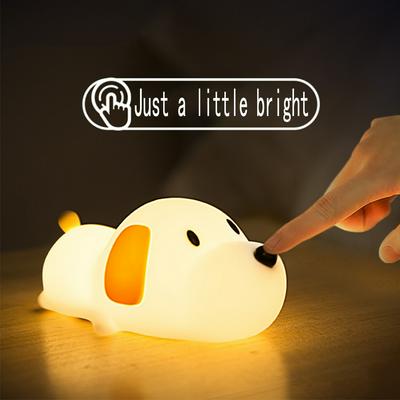 Creative Cute Dog Night Light Rechargeable Touch Control LED Lamp