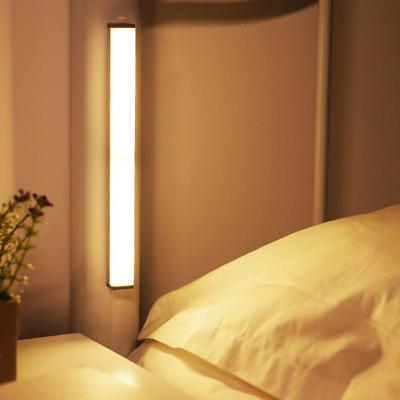 Slim Type LED Smart Long Strip Magnetic Suck Body Induction Light USB Charging Wardrobe Cabinet Lamp