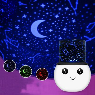 3W Cute Cartoon Romantic Colorful Aurora USB Rechargeable Projector LED Night Light Creative Gift