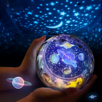 Night Light Planet Magic Projector Earth Universe LED Lamp Colorful Rotary Flashing Starry Sky Projector Kid Baby Christmas Gift