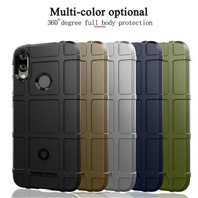 Rugged Shield Frosted Four Corners Airbag Design Non-Slip Soft TPU Back Cover Case for Xiaomi Redmi Note 7 / Note 7 Pro / Note 7S