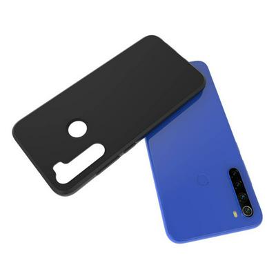 Black Frosted Anti-Drop Soft TPU Back Cover Case for Xiaomi Redmi Note 8