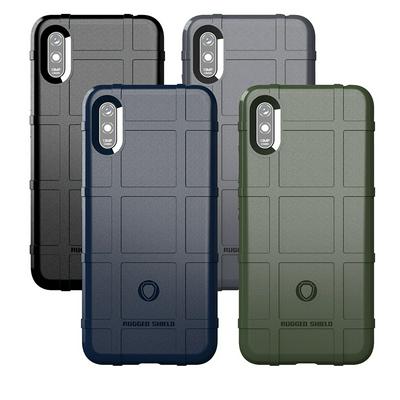 Rugged Shield Frosted Four Corners Airbag Design Non-Slip Soft TPU Back Cover Case for Xiaomi Redmi 9A