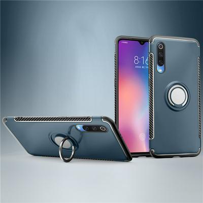 Invisible Ring Bracket Armor Drop-proof Shockproof Car Magnetic Suction Hard PC Back Cover Phone Case for Xiaomi Mi 9/Mi 9 Explorer