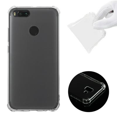 Shockproof Anti-Scratch Transparent Soft TPU Back Cover Case for Xiaomi Mi A1 / 5X