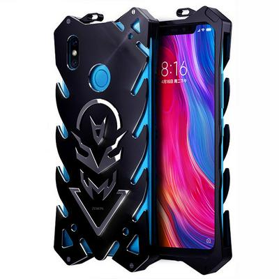 Zimon Vulcan Series Shockproof Aluminum Metal Back Cover Case for Xiaomi Mi 8 with Fingerprint Lock