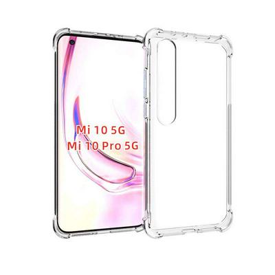 Anti-slip Anti-fingerprint Four Corners Anti-fall Soft TPU Phone Cover for Xiaomi Mi 10 5G