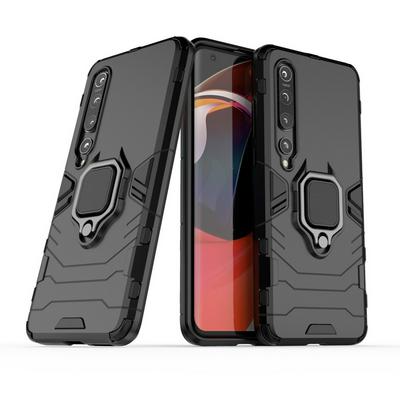 Black Panther 2 in 1 Detachable Magnetic Attraction Shockproof with Stand Hard PC + Soft TPU Back Cover Case for Xiaomi Mi 10