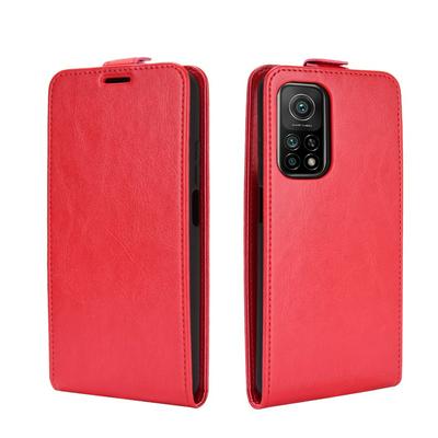 R64 Pattern Single Folded Edge Up and Down Flip Scratch Resistant PU Leather Wallet Phone Case for Xiaomi Mi 10T 5G