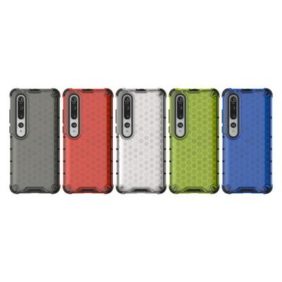 Honeycomb Pattern Detachable Hard PC + Soft TPU Back Cover Case for Xiaomi Mi 10