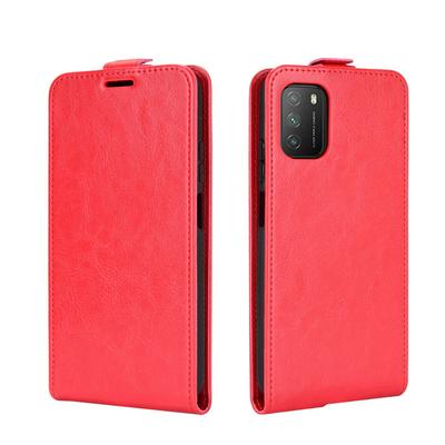 R64 Pattern Single Folded Edge Vertical Flip Folio Scratch Resistant PU Leather Wallet Phone Case for Xiaomi Poco M3