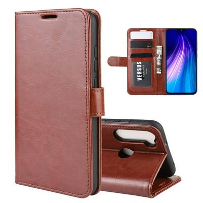 R64 Pattern Single Fold Edge Side Flip Shockproof PU Leather + Soft TPU Card Slots with Picture Frame and Stand Wallet Protective Case for Xiaomi Redmi Note 8T