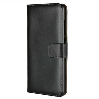 Solid Color Shockproof Anti-Scratch Side Flip Genuine Leather + Soft TPU Card Slots with Magnetic Buckle and Stand Wallet Protective Case for Xiaomi Redmi 5