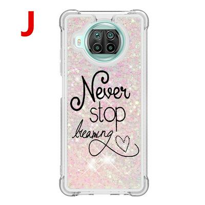 Quicksand Scratch Proof and Drop Resistant Soft TPU Back Cover Phone Case for Xiaomi Mi 10T Lite 5G