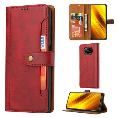 Calf Texture Flip Leather Case for Xiaomi Poco X3 NFC All-inclusive Anti-drop Wallet Style Cover with Card Slots
