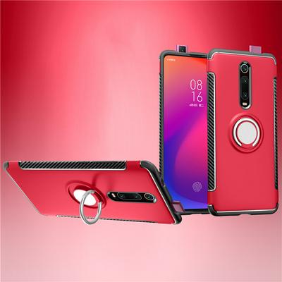 Invisible Ring Bracket Armor Drop-proof Shockproof Car Magnetic Suction Hard PC Back Cover Phone Case for Xiaomi Redmi K20/K20 Pro/Mi 9T/Mi 9T Pro