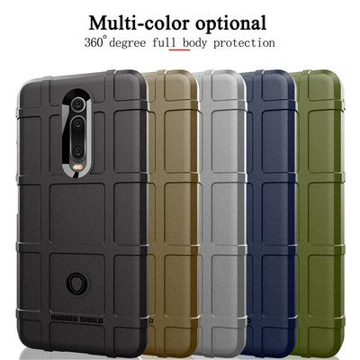 Rugged Shield Frosted Four Corners Airbag Design Non-Slip Soft TPU Back Cover Case for Xiaomi Redmi K20 / K20 Pro / Mi 9T / Mi 9T Pro