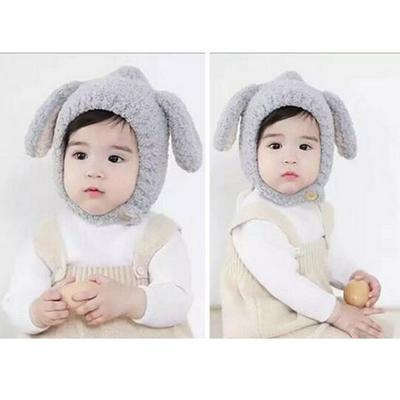 Lovely Fashion Long Ear Rabbit Toddler Kid Boy Girl Unisex Winter Warm Soft Knitted Wool hedging Cap