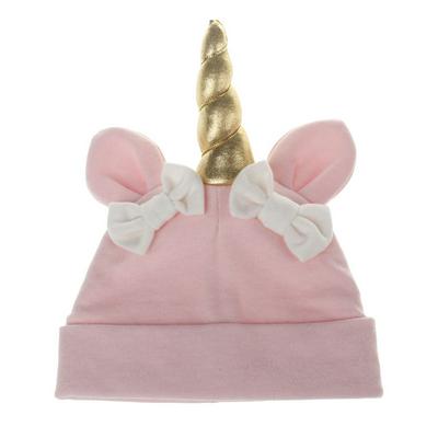 Cartoon Unicorn Bow Design Baby Girls Boys Winter Warm-Keeping Knit Beanie Cap