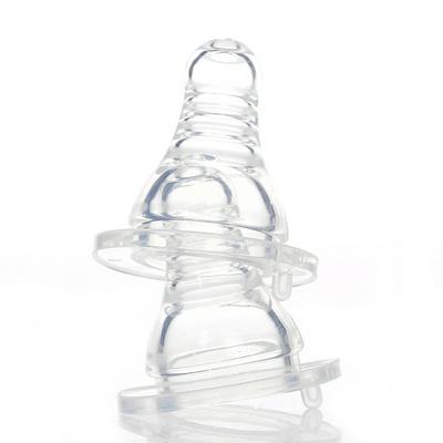 2pcs M/L Y-Shaped Wide-Mouth Round Hole Peristaltic Nipples BPA Free Soft Medical Silicone Milk Breast Feeding Baby Pacifier