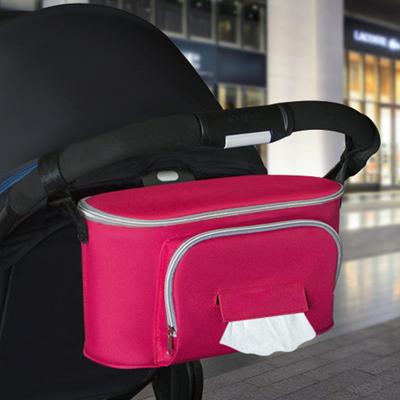 Baby Stroller Organzier with Tissue Dispenser Easy to Carry Shoulder Bag