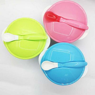 Baby Infant Feeding Bowl Baby Feeding Set Baby Food Solid Feeding Bowl With Sucker And Spoon Slip-resistant Tableware Set + Spoon