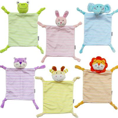 Multi-Functional Waterproof Cartoon Plush Toy Animal Doll Baby Sleep Comforting Children Mouth Water Towel Bib