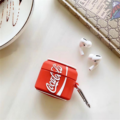 Cute 3D Cartoon Drink Can Pattern Shockproof Silicone Protective 3 Generation Bluetooth Wireless Earphone Charging Case Cover Skin for Apple Airpods