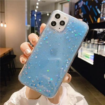 Glitter Powder Drop Glue Shockproof Soft TPU Back Cover Case for iPhone 11 Pro Max 6.5