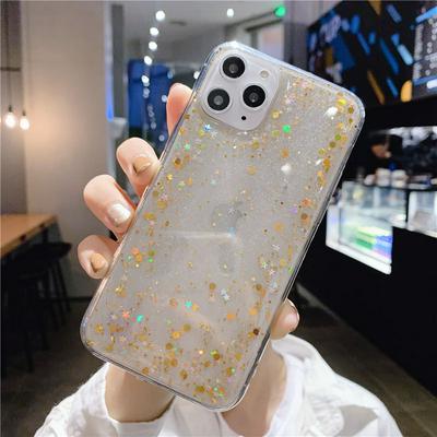 Glitter Powder Drop Glue Shockproof Soft TPU Back Cover Case for iPhone 11 Pro Max 6.5