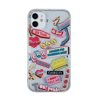 Milk Tea Shoes Small Sofa Pattern Shockproof Transparent Soft TPU Back Cover Case for iPhone 12 (6.1)