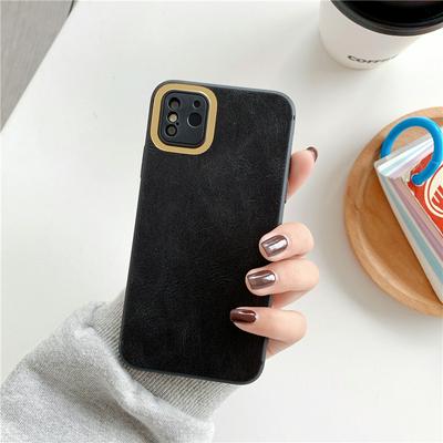 Retro Rubik's Cube Simulation Leather Coated PC + Soft TPU Back Cover Case for iPhone 12 (6.1)