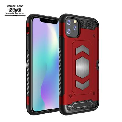 Armor Guard 2 in 1 Detachable Hard PC + Soft TPU Car Hold Abailable Back Cover Case for Apple iPhone 11 Pro Max(6.5) 
