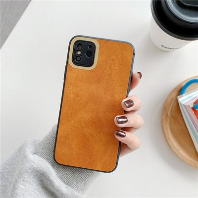 Retro Rubik's Cube Simulation Leather Coated PC + Soft TPU Back Cover Case for iPhone 12 (6.1)