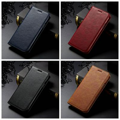 Solid Color Shockproof Side Flip PU Leather + Soft TPU Card Slots and Stand Wallet Case for iPhone X / XS