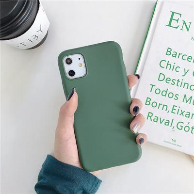 Solid Color Shockproof Liquid Soft Silicone Back Cover Protective Case for iPhone 11 Pro 5.8