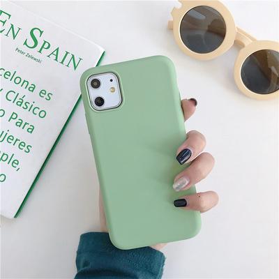 Solid Color Shockproof Liquid Soft Silicone Back Cover Protective Case for iPhone 11 Pro 5.8