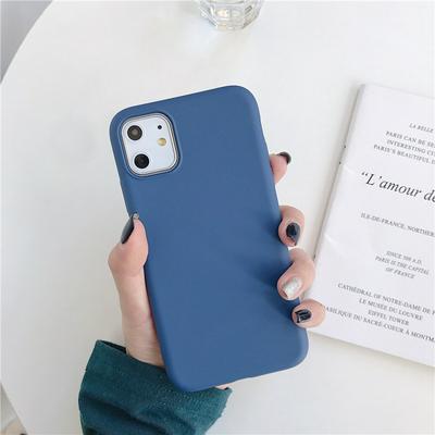 Solid Color Shockproof Liquid Soft Silicone Back Cover Protective Case for iPhone 11 Pro 5.8