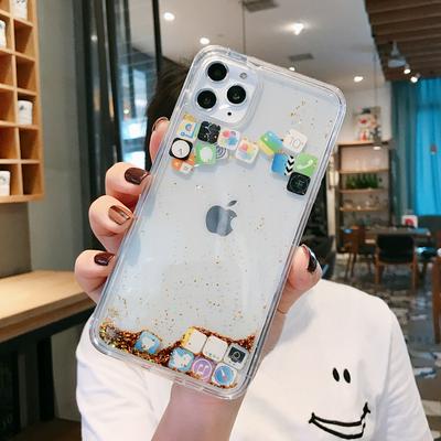 APP iCon Liquid Quicksand TPU Back Cover Shockproof Protective Case for Apple iPhone 11 Pro(5.8) 